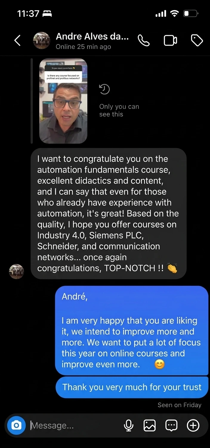 Student testimonial