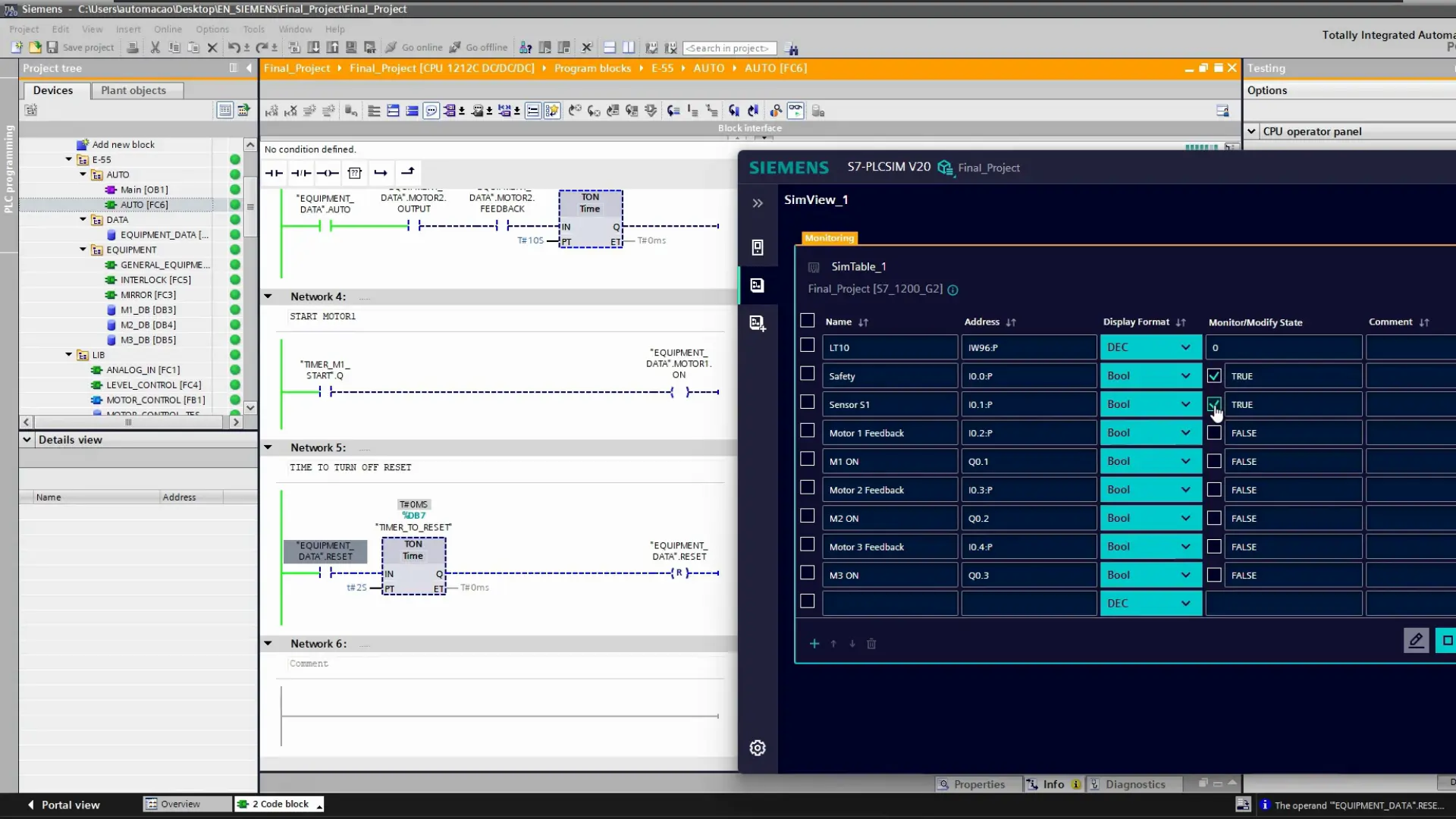HMI Project Screen 1